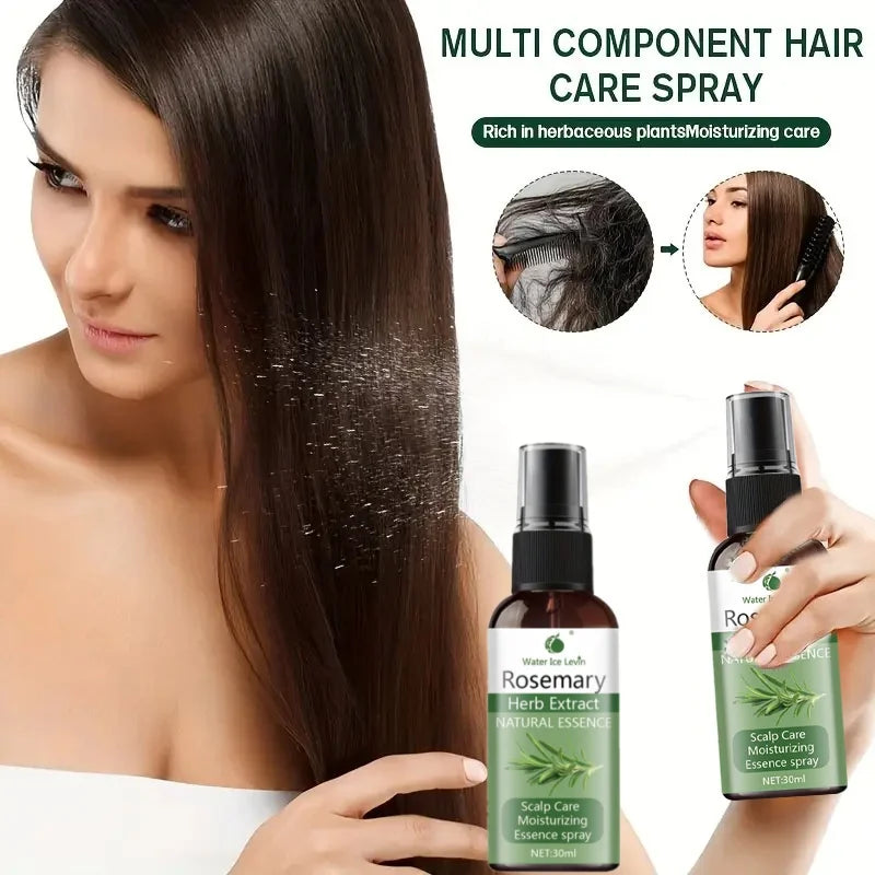 Rosemary Essential Oil For Hair, Moisturizing & Strengthening Treatment, Repairs Damaged Hair, Promotes Smooth Shiny Hair Growth