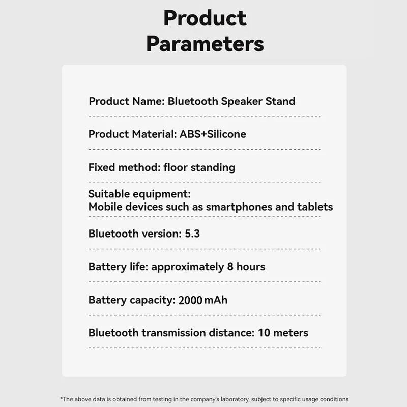 New Cell Phone Holder Stand With LDE Light Bluetooth Speaker Adjustable Tablet Bracket Support Portable Wireless Loudspeaker