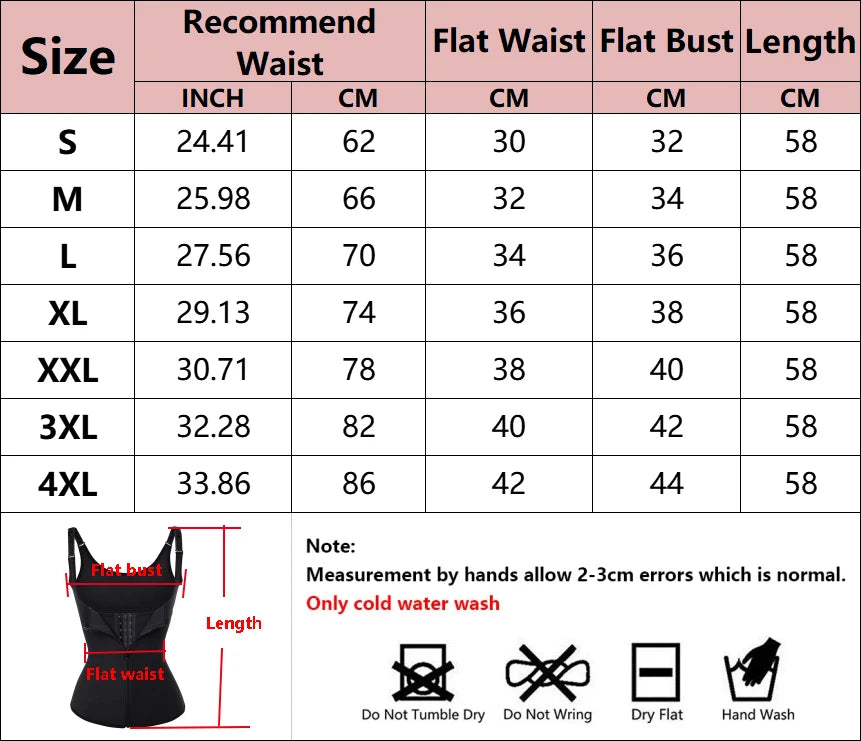 Women Shapewear Waist Trainer Push Up Slimming Vest Tummy Control Girdle Body Shaper Waist Cincher Corset Tank Top