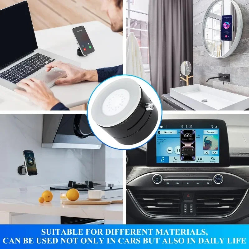 Vacuum Magnetic Suction Cup Folding Swivel Phone Stand 360 Degree Rotation Phone Holder For Iphone Car cell Phone Bracket