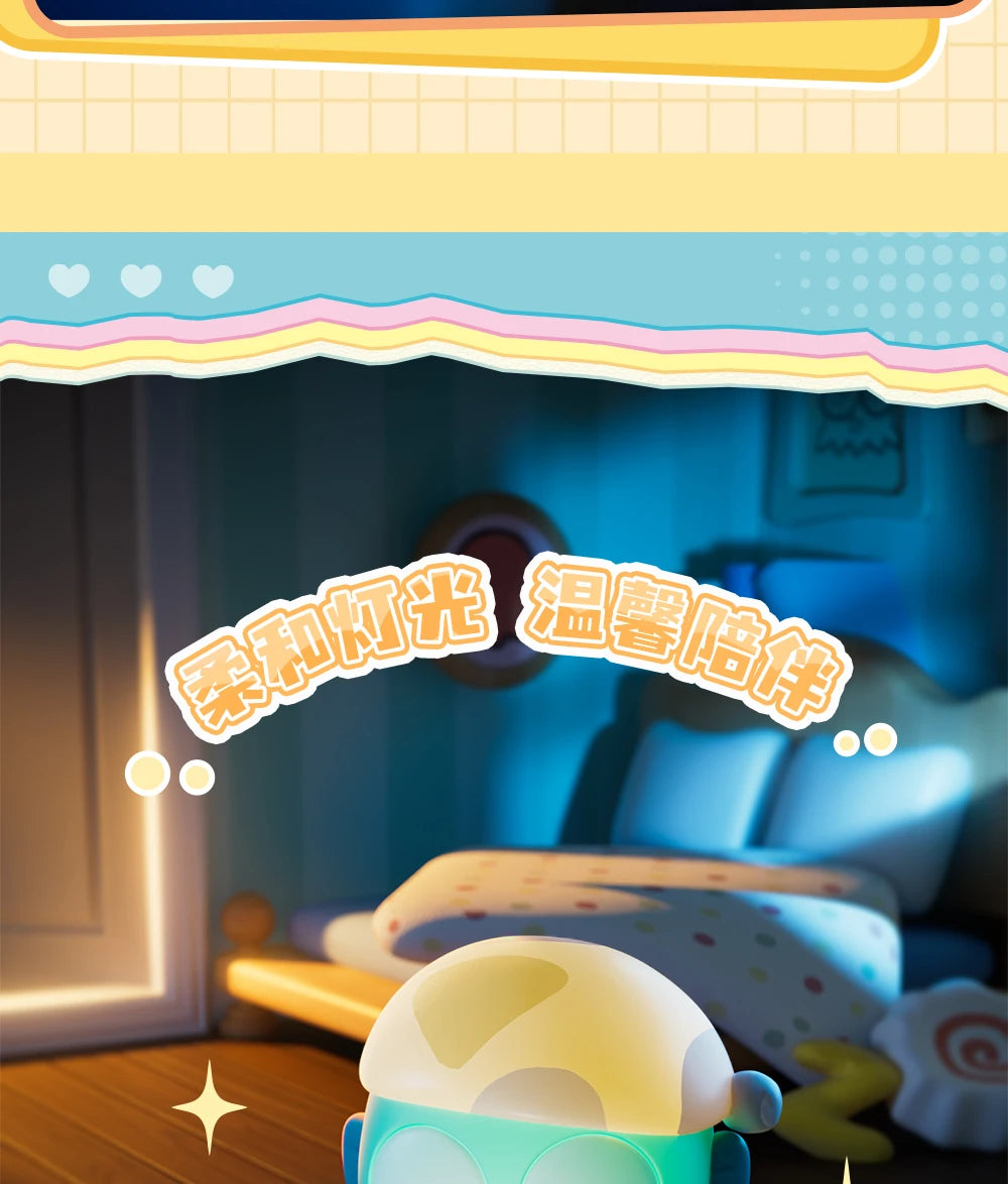 Genuine Sanrio Hangyodon Life Diary Series Light Night Blind Box Toys Anime Hangyodon Ugly Fish Girls Room Night Lamp Decor Gift