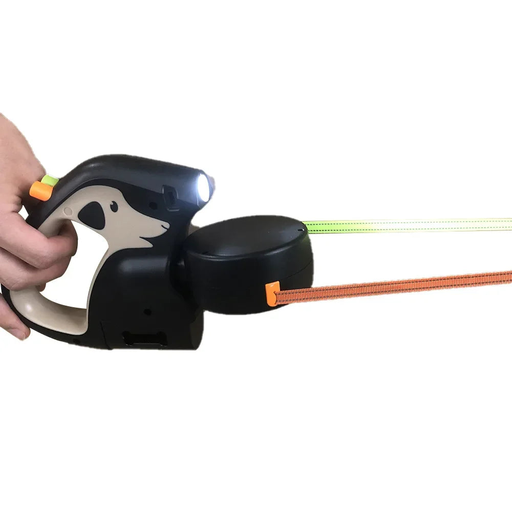 Portable Rotating Pet Leash for 2 Dogs, Double End Leash, Light Retractable Roulette, Walking Supplies