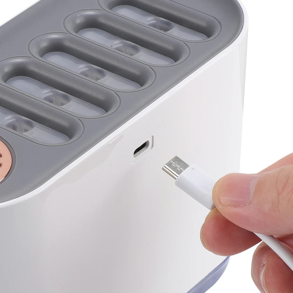 700ml Air Humidifier USB Essential Oil Diffuser 7 LED Lights Aromatherapy Mist Maker Humidifier for Car Home Bedroom with Timer