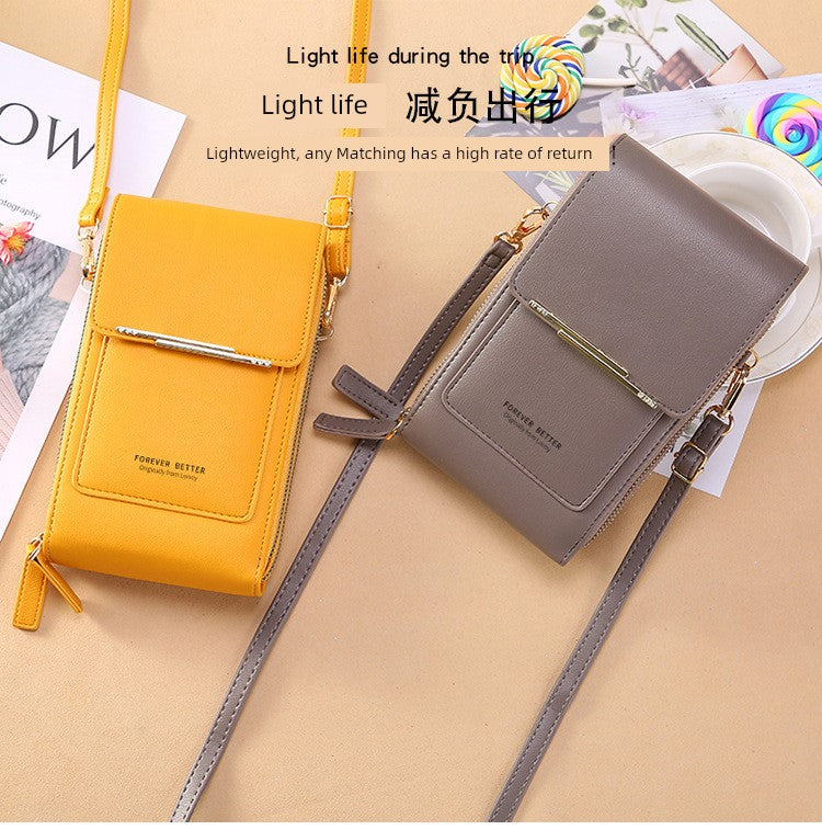 2025 New Arrival Ladies Phone Bag Touch Screen Can Hold Change Card Large Capacity High-End Crossbody Small Shoulder Bag