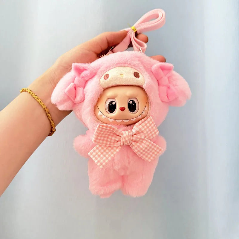 Cute Animals for Labubu Doll Clothing Set Hat 17cm Clothes Shoes Doll DIY Accessories Training Sitting Party Games Toys Gifts