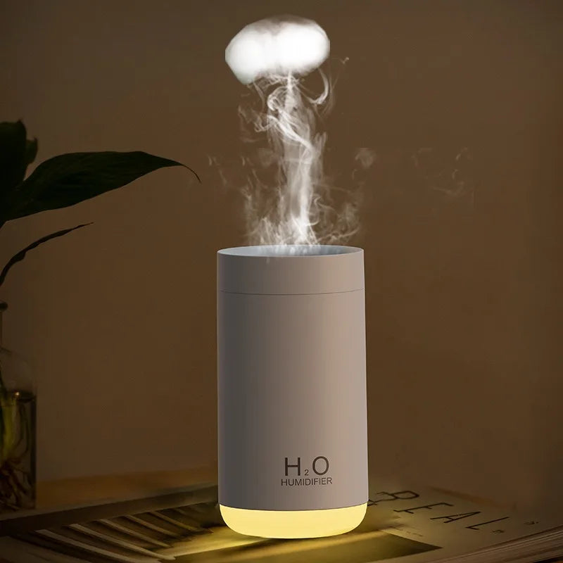 250ml New Creative Smoke Ring Air Humidification USB Mini Jellyfish Humidifier Protable Car Mist Spray Diffuser Night Light Home