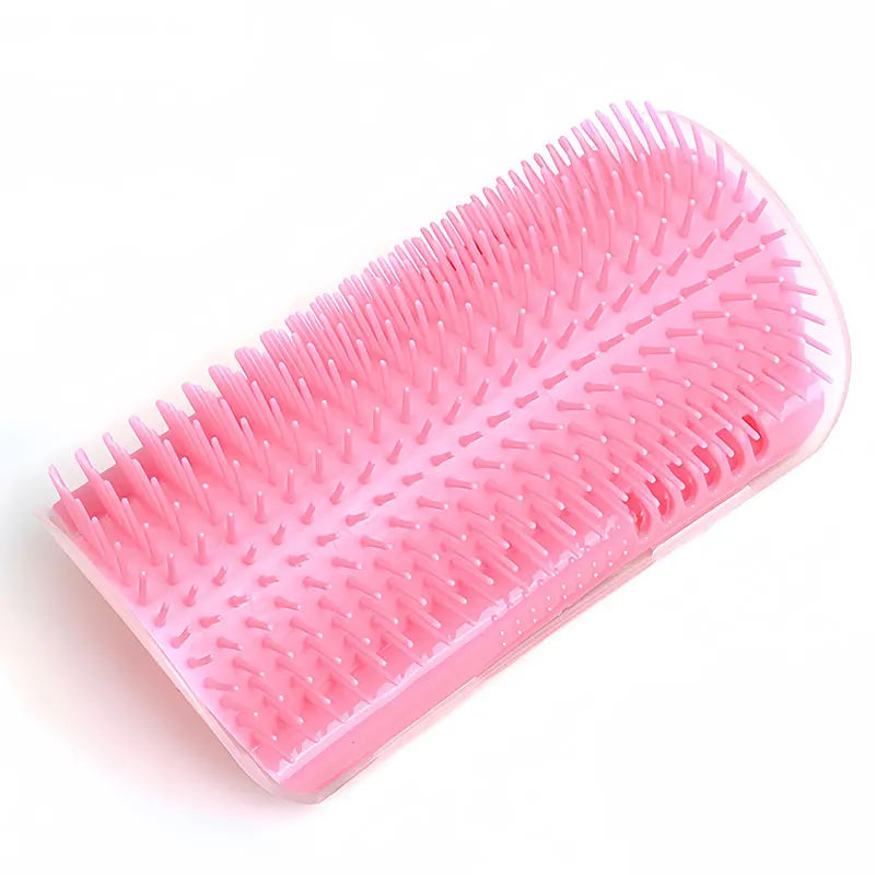 Cat Self Groomer Brush Wall Corner Soft Grooming Scratcher and Brush for Short Long Fur Cats Softer Massage Toy pet products