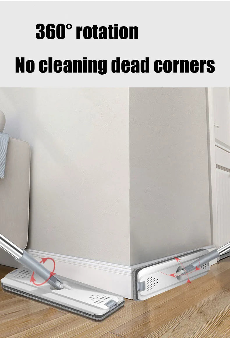 New Set Strong Cleaning Ablity Microfiber Mat Mop 360° Rotation Home Floor Kitchen Cleaning Tools Sleaning Bucket Cleaning Cloth