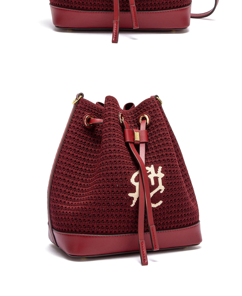 Women's Bucket Bag Vacation Style Women's Shoulder BagSpring New Fabric Splicing Design Handbag