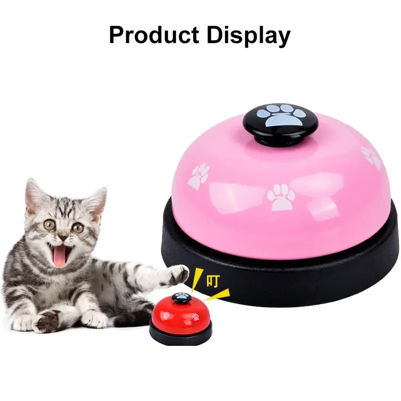 1pc Pet Toy Training Dinner Small Bell Footprint Dog