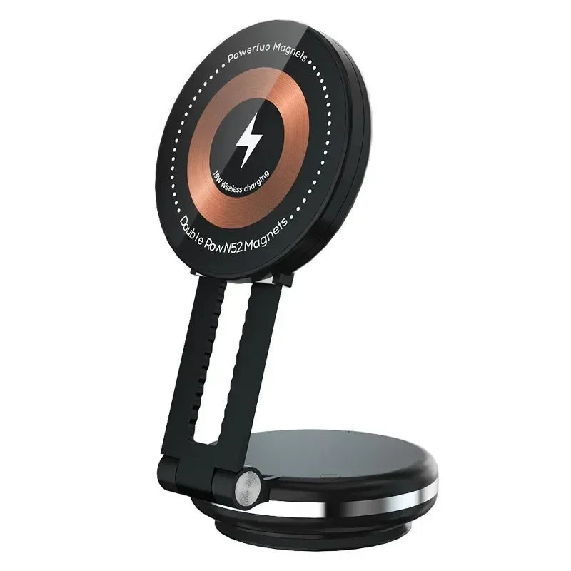 Magnetic Car Mount Strong Magnet 15W Wireless Charging Phone Holder Fast Car Charger for iPhone 12 13 14 15 Smartphone Stand