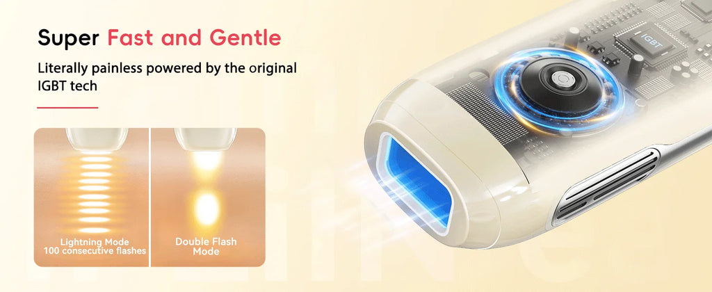 Professional IPL Hair Removal 22J Unlimted Flashes Painless Laser Epilator  Armpits Legs Arms Bikini Line Treament Home Use