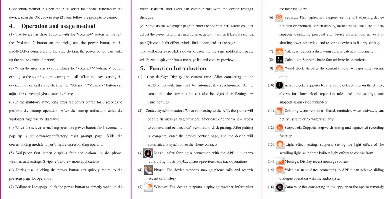 AI Smart Bluetooth 5.4 Speaker Voice assistant HDTouch Screen Display Electronic Album Alarm Clock Hi-fi Stereo Sound