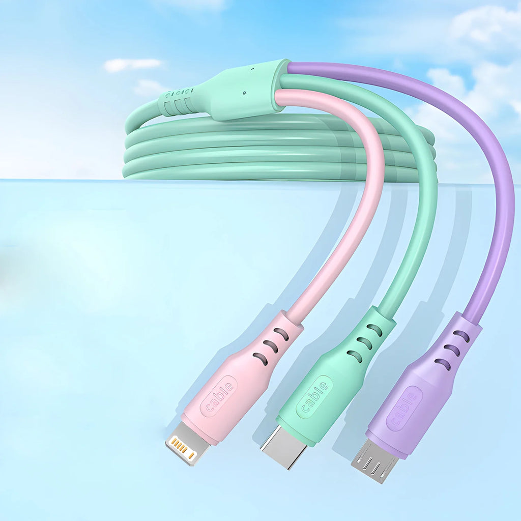 3 In 1 Super Fast Charging Cable For iPhone