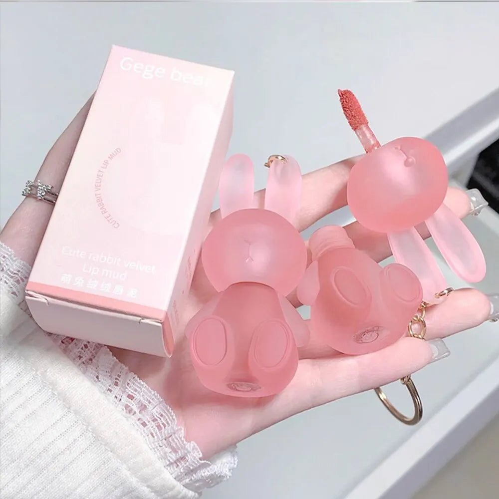 Gege Bear Rabbit Lip Glaze, Matte Velvet Lip Clay