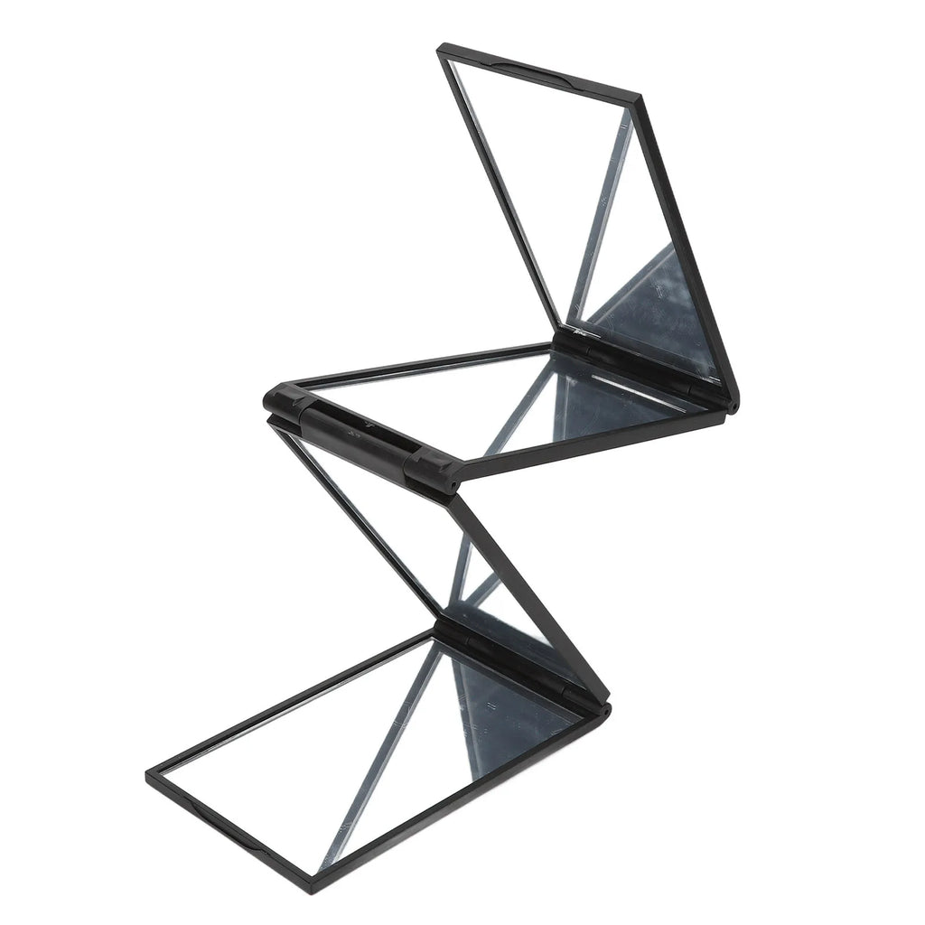 4 Way Mirror 360 Degree Handheld Desktop Portable Foldable Makeup Mirror for Self Hair Cutting Makeup Mirror Beauty Tool