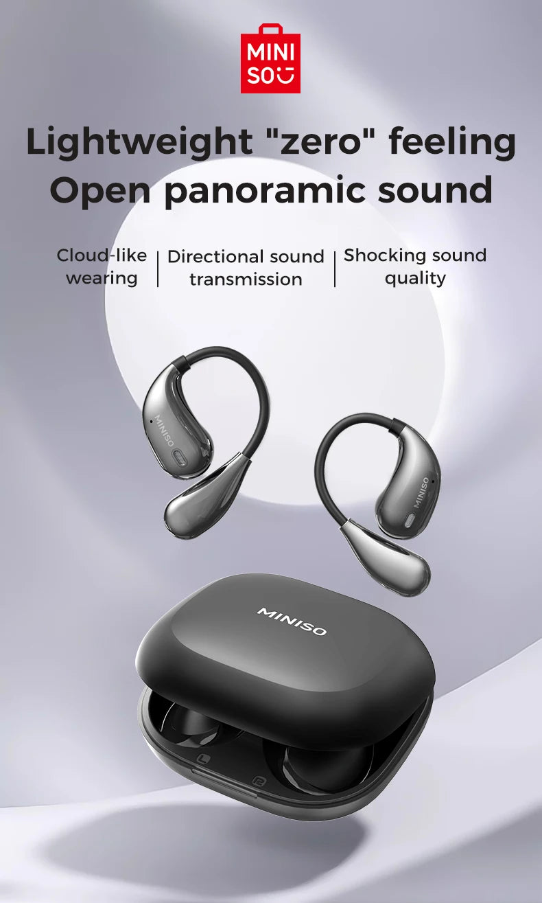 MINISO X33 Earphone Bluetooth 5.4 True Wireless Earbuds Low Latency Headphones Superb Bass HiFi Sport Headset With Mic