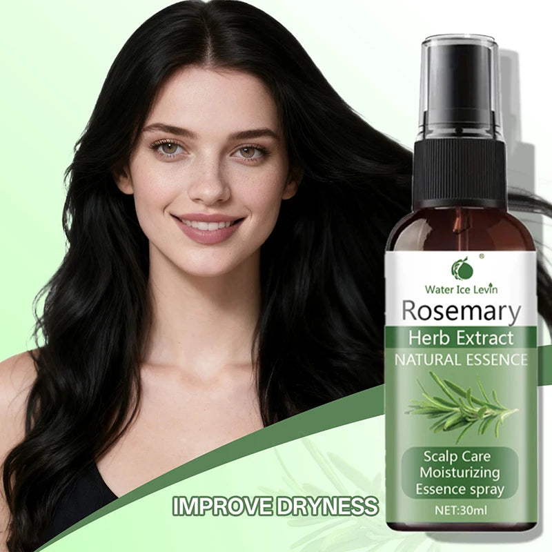 Rosemary Essential Oil For Hair, Moisturizing & Strengthening Treatment, Repairs Damaged Hair, Promotes Smooth Shiny Hair Growth