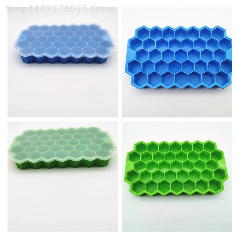37 Grids Silicone Meatball Mold With Lid Honeycomb Rice Ball Maker Fish Balls Beef Balls Mold Meat Tools Kitchen Accessories