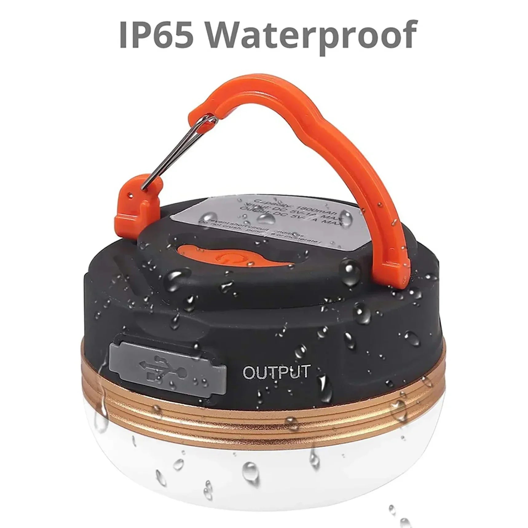MuqiNush Rechargeable Hanging Type LED Camp Lantern Magnet Base Portable Tent Light With 3 Modes for Camping Hiking Fishing