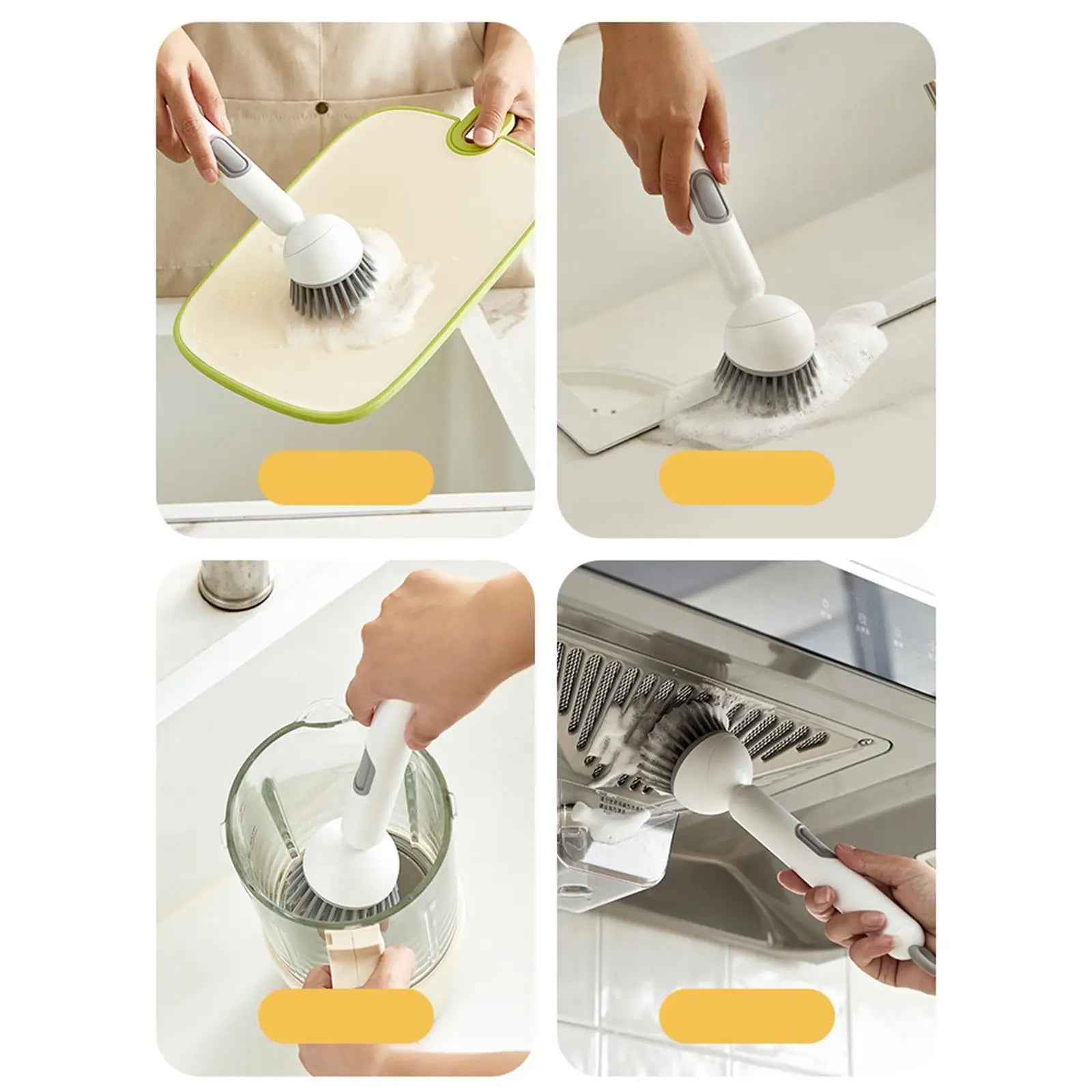 Kitchen Cleaning Brush Multifunctional Tableware Cleaning Brush Dish Bowl Scrubber Dishwashing Brush for Kitchen Home Cafe