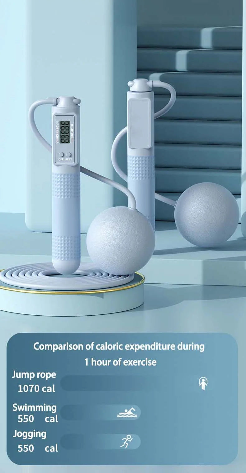 Intelligent Counting Cordless Jump Rope Professional Sports Fitness Adult Student Dual Purpose Jump Rope Sporting Goods