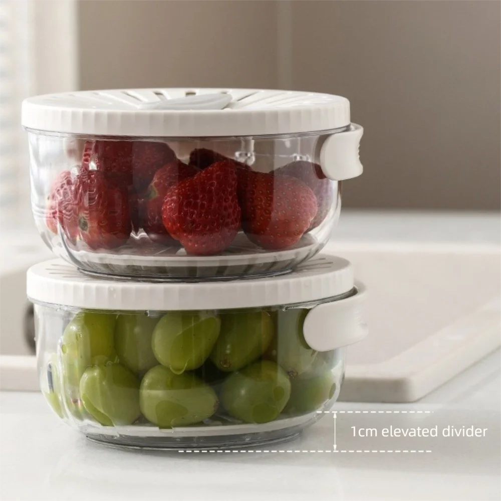 Folding Handle Rice Washing Drain Basket Multi-function with Lid Fruit Vegetable Washing Bowl 2 In 1 Plastic Fruit Strainer