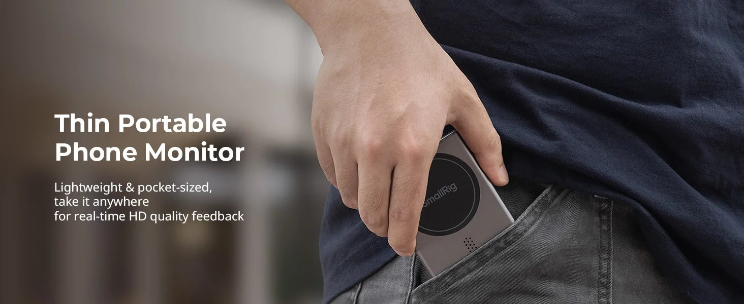 SmallRig Phone Monitor Screen with Wireless Control, Video Monitor w Cold Shoe Real-Time Screen Sharing for iPhone 17for MagSafe