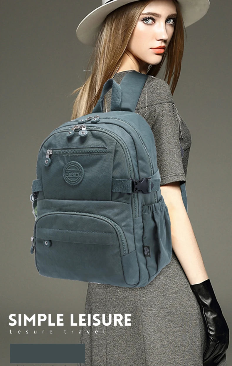 Luxury Travel Backpack Women's Stylish Teenage Youth Backpacks for Bara Mochila Impermeable Large School Bag for Boys