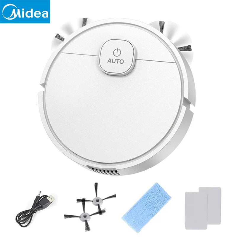 Midea 3-in-1 Smart Sweeping Robot Smart Cleaner Rechargeable Fully Automatic Vacuum Cleaner Sweep Debris Pet Hair Home Appliance