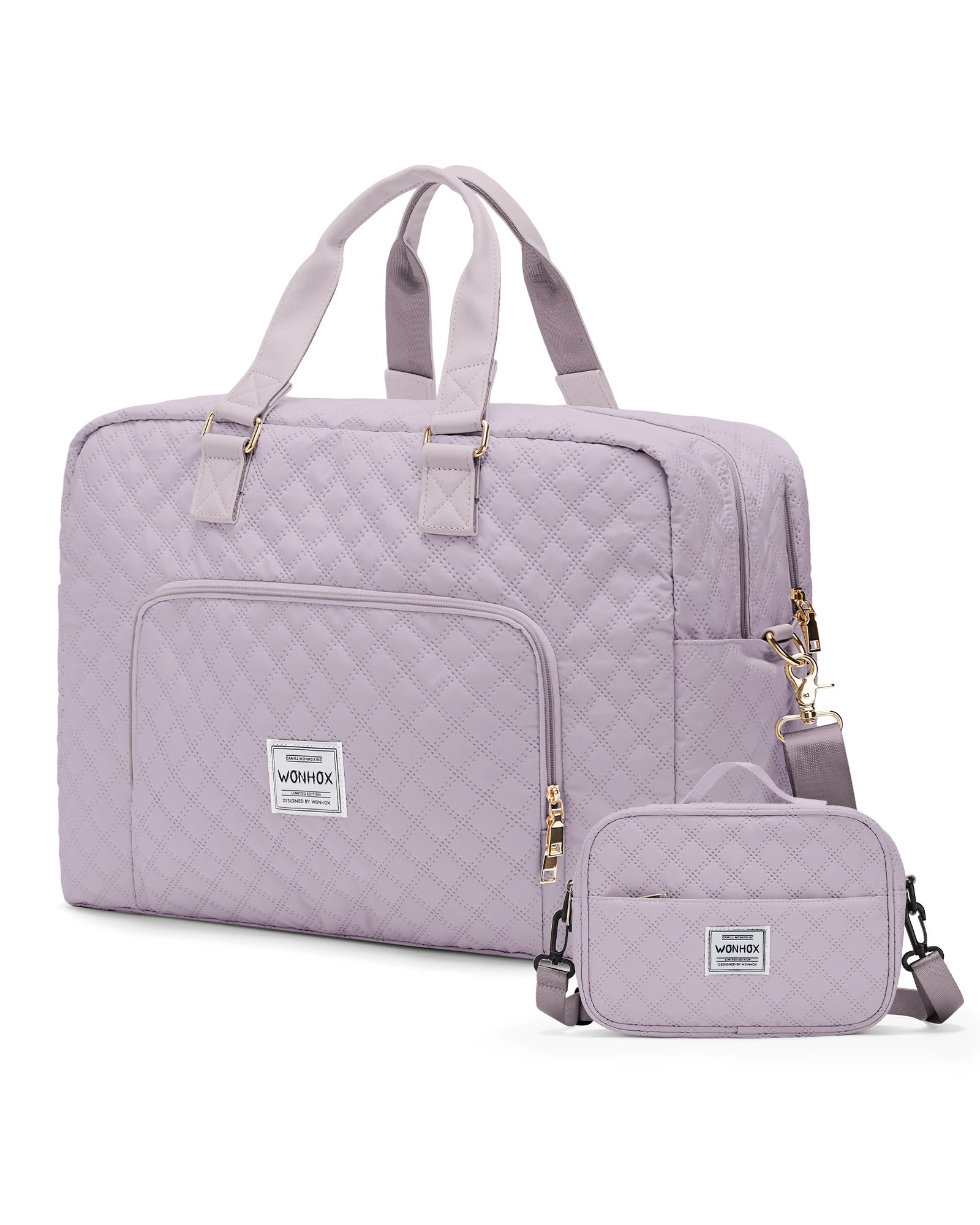 Travel Bag for Woman ,Carry On Foldable Travel Bag,Weekender Overnight Bag,Simple Women's Clothing Backpack Luggage Handbag，blue