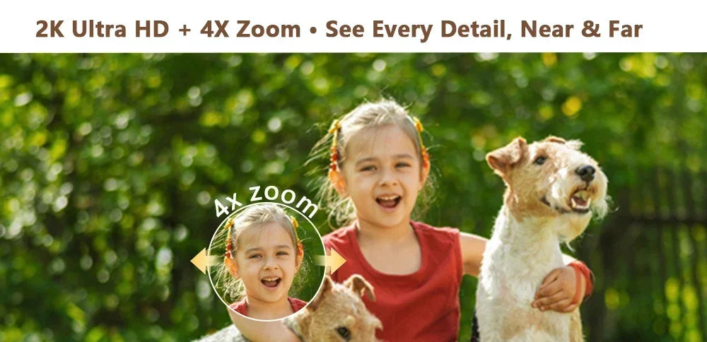 5MP Window Camera 5GHz WiFi Indoor Cameras For Home Security Color Night Vision Motion Detection 24/7 Recording Quick Install