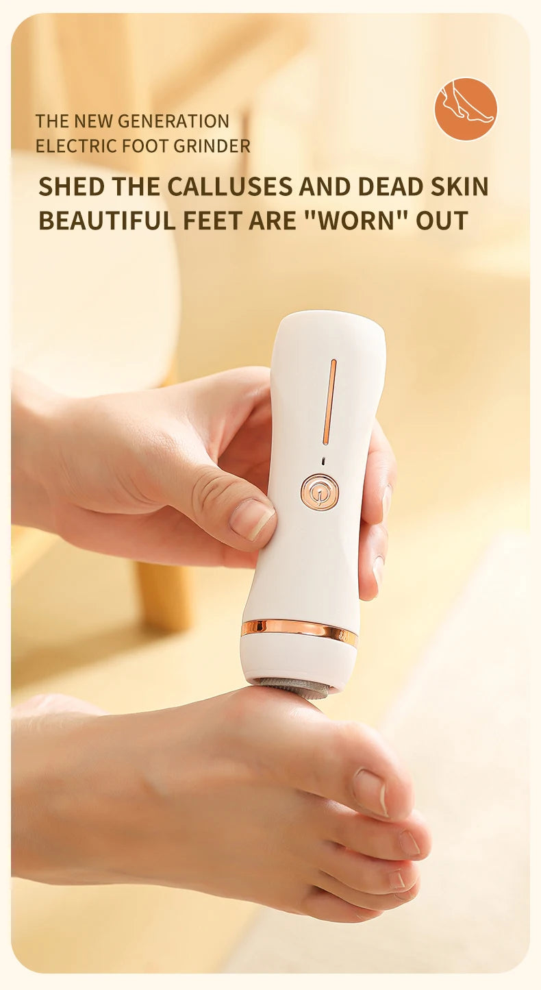 Electric Foot Grinder Automatic Foot Callus Rubbing Pedicure Dead Skin Callus Remover for Foot Rechargeable Foot Beauty Machine