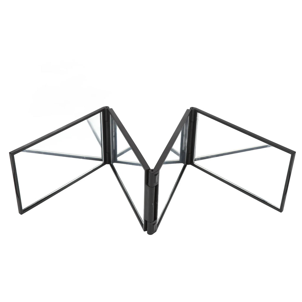 4 Way Mirror 360 Degree Handheld Desktop Portable Foldable Makeup Mirror for Self Hair Cutting Makeup Mirror Beauty Tool