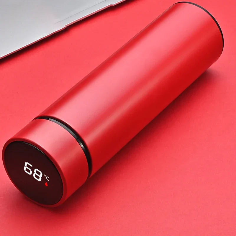 Christmas Gifts Mass Portable Coffee Mugs In-Car Tea Water Thermos Bottle Smart Insulation Cup Temperature Display Vacuum Flasks