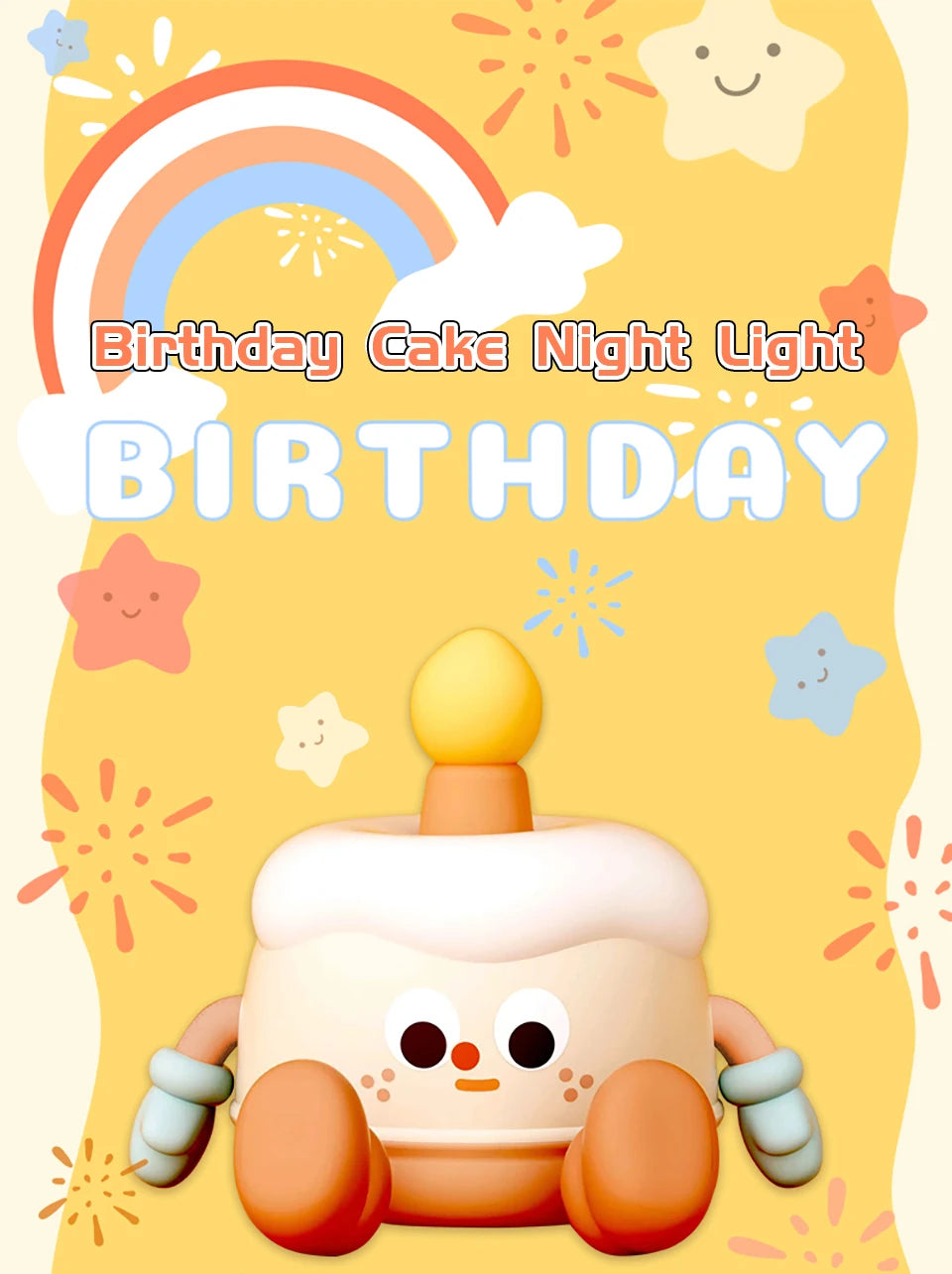 Mushroom Night Light LED Rechargeable USB Table Lamp Desk Room Decoration Baby Nursery Kids Birthday Gift Animal Pumpkin Lantern