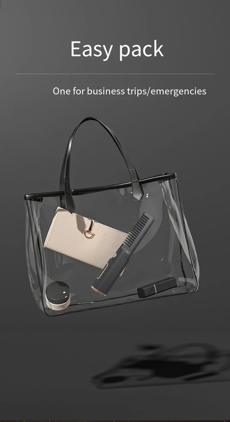 Portable Wireless Electric Hair Brush Heating Hair Straightener  2 IN 1 Home Travel Womem Anti-scalding Hair Straight Curly Comb