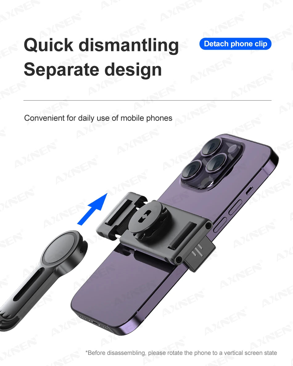 P02 360 Rotation Gimbal Stabilizer, Follow-up Selfie Desktop Face Tracking Gimbal for Tiktok Smartphone Live,with Remote Shutter