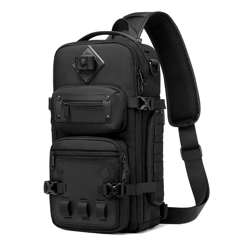 Waterproof Casual Chest Bag Multifunctional Men's Chest Bags Male Crossbody Bag Large Capacity Messenger Shoulder Packs