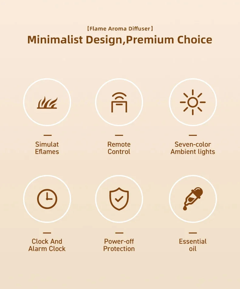 New Air Humidifier Home Colorful Lamp USB Charge Remote Control Essential Oil Spray Aroma Diffuser with Alarm Clock Humidifiers