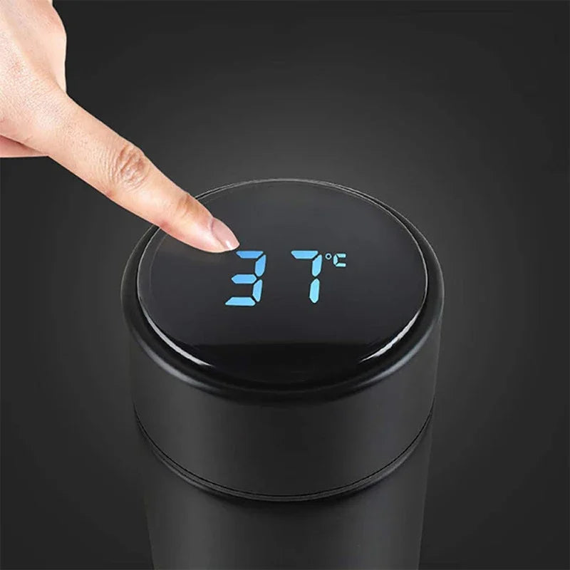 Christmas Gifts Mass Portable Coffee Mugs In-Car Tea Water Thermos Bottle Smart Insulation Cup Temperature Display Vacuum Flasks