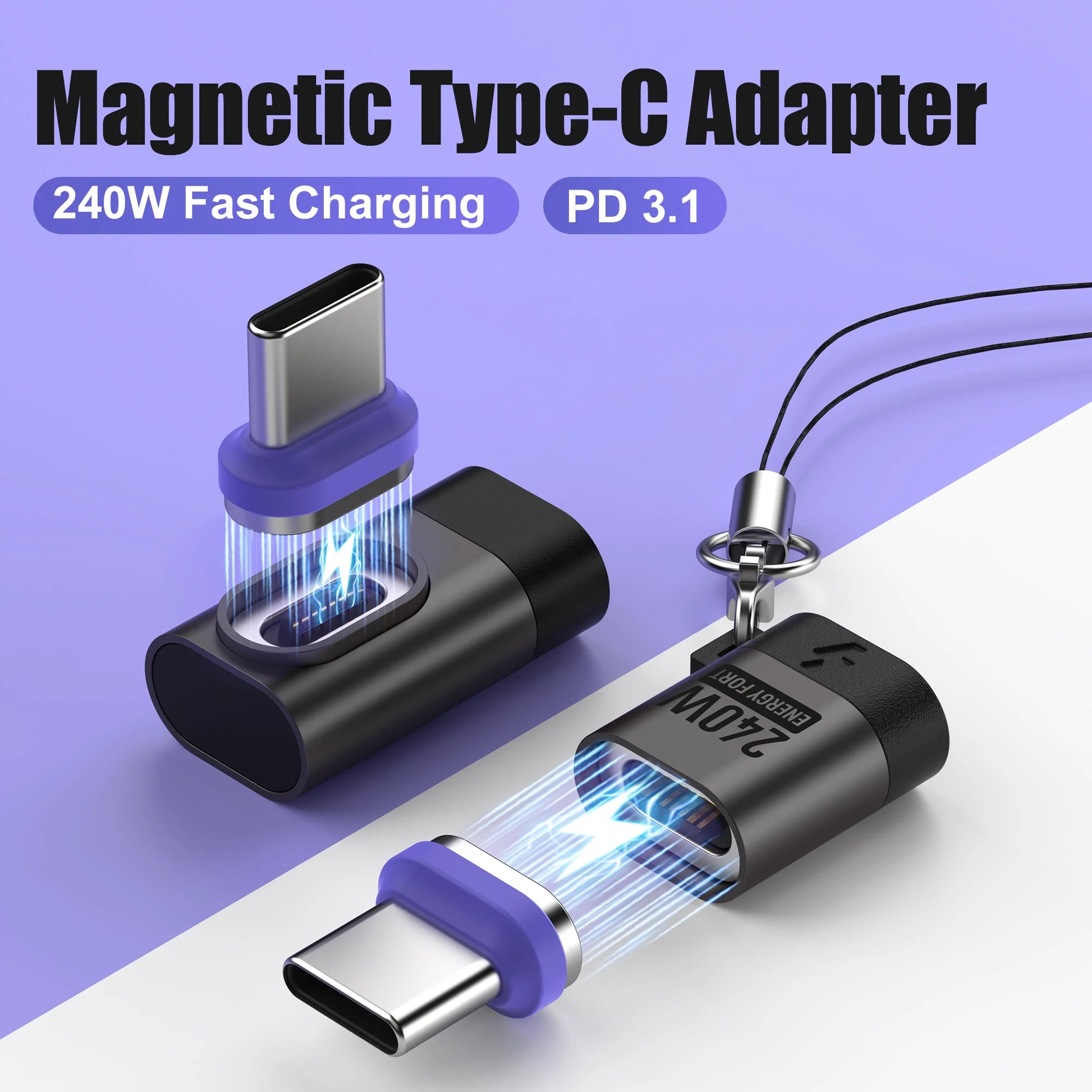 240W Quick Fast Charging Magnetic Adapter for ipad Xiaomi 120W 100W Laptop bend Cable extend Strong Magnet Replace for Magsafe
