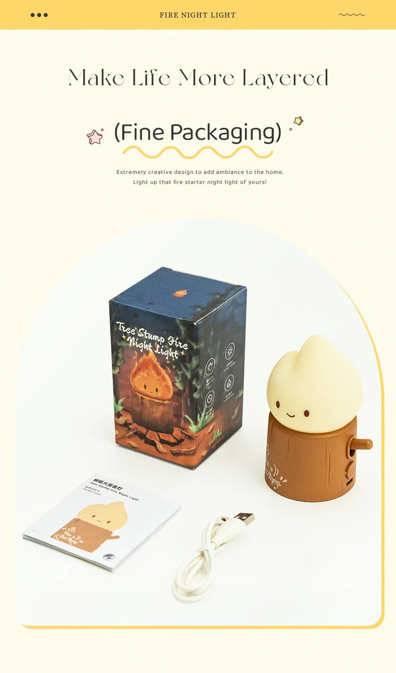 Flameless Candles Night Light Cute Sleeping Nightlights Dimmable 2 Lighting Modes Bedside Lamp For Kid Bedroom