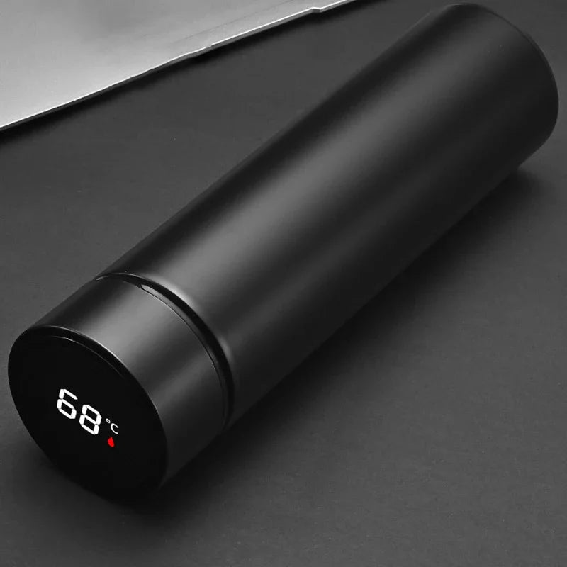 Christmas Gifts Mass Portable Coffee Mugs In-Car Tea Water Thermos Bottle Smart Insulation Cup Temperature Display Vacuum Flasks