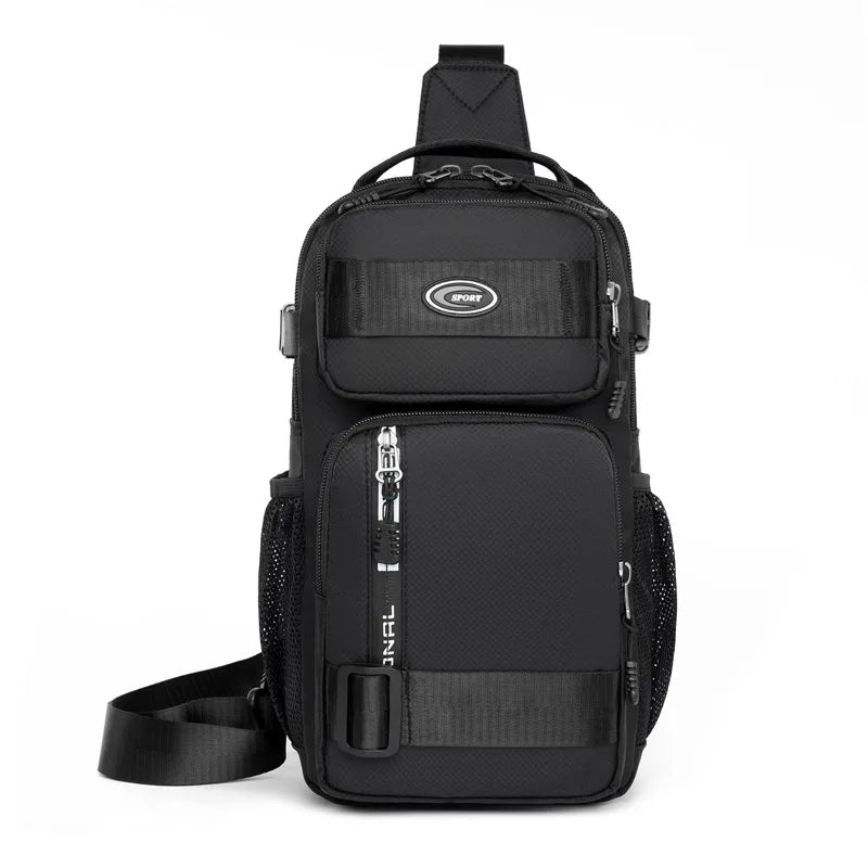 Chest Bag For Men 2024 New Casual Travel Large-capacity Chest Bag Fashion Trend Men's Shoulder Bag Crossbody Outdoor Backpack