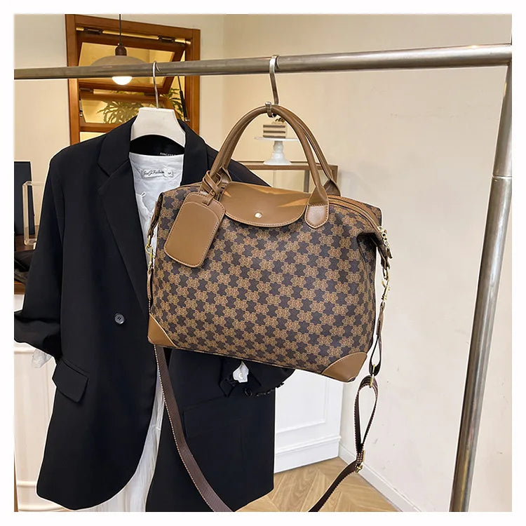 2025 New Large-Capacity Portable Tote Bag — Fashionable, Leisure & Travel-Ready, Versatile Shoulder/Crossbody Bag for Women