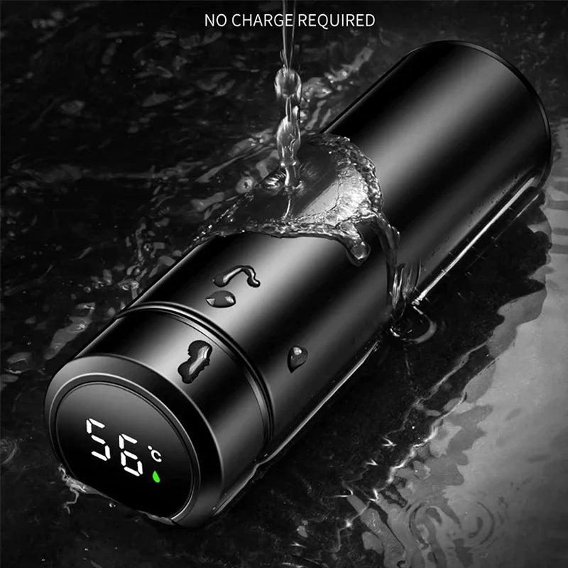 Christmas Gifts Mass Portable Coffee Mugs In-Car Tea Water Thermos Bottle Smart Insulation Cup Temperature Display Vacuum Flasks
