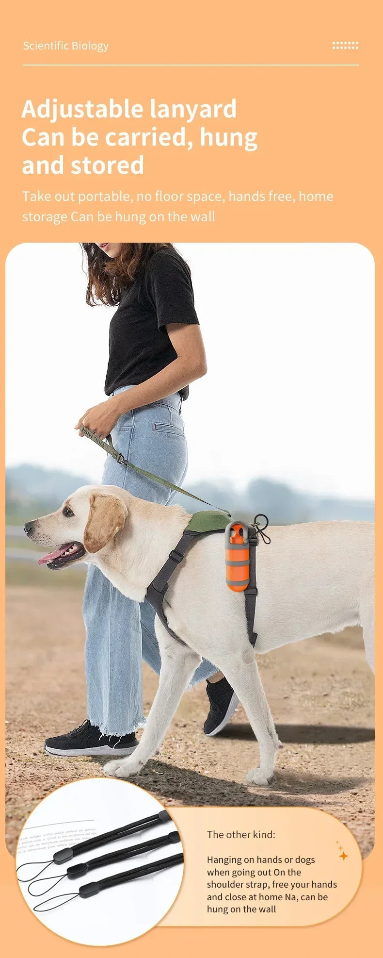 Pet Excrement Picker Cat Dog Zero-contact Toilet Picker Walking Dog Excrement Shovel Garbage Bag Dispenser Dog Accessories