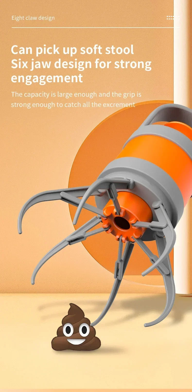 Pet Excrement Picker Cat Dog Zero-contact Toilet Picker Walking Dog Excrement Shovel Garbage Bag Dispenser Dog Accessories