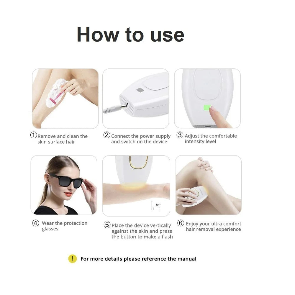 Laser photon skin rejuvenation and hair removal device for whole body painless hair removal device for men and women